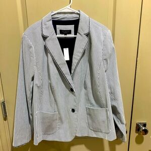 NWT! Talbots Pinstripe Suit Coat 20WPetite
